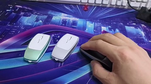 Wireless Mouse Mini Small Finger Bluetooth Mouse with TF Card Reader,Silent Pocket Portable Handheld Tiny Compact USB Travel Optical Mice for PC Laptop Computer MacBook Tablet Kids Women Men Gift