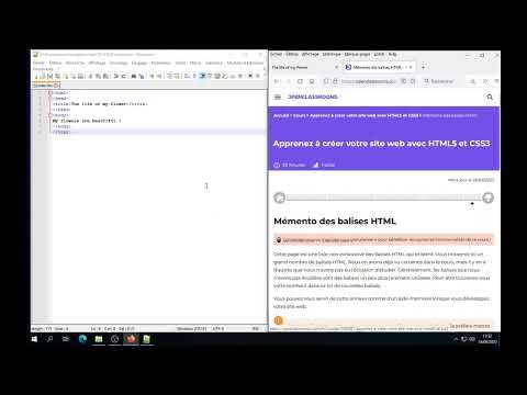 Tuto vidéo : découvrir du codage en HTML