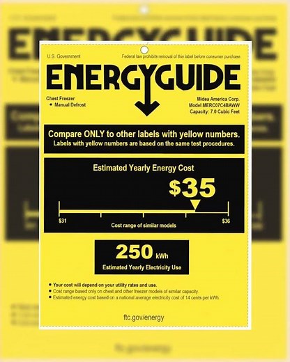 Midea MERC07C4BAWW 7.0 Cubic Feet Chest Freezer Cu.ft-Convertible, White