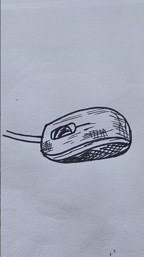 computer mouse 🖱️ drawing tutorial #tutorial #mouse #computer #shorts #shortsfeed #drawing #art