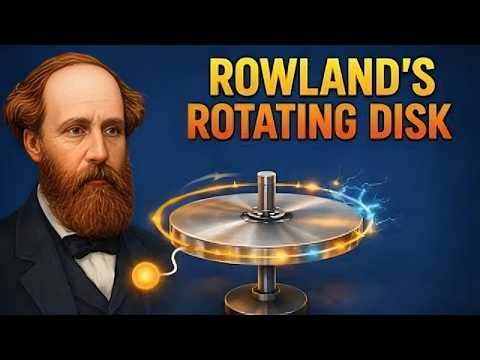 The Rotating Disk That Changed Physics: Rowland’s Proof of Magnetic Motion