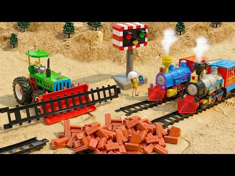 DIY Mini Tractor | Repairing Railway Tracks After Being Destroyed by a Meteorite | DIY Construction