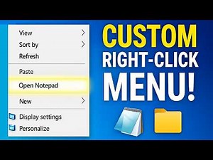 Add ANY Shortcut to Windows Right-Click Menu! (EASY Guide)