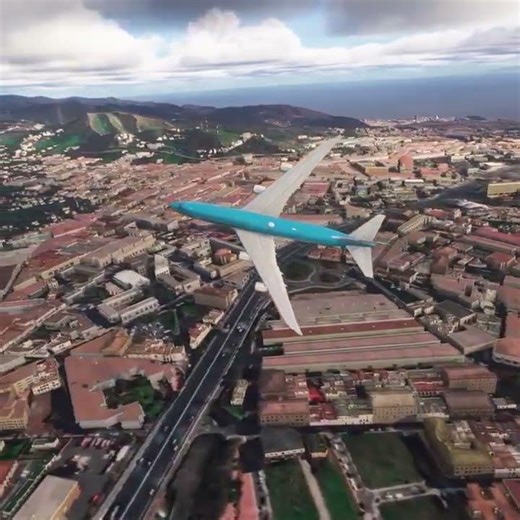 This pilot's precision turns are insane #microsoftflightsimulator #landing