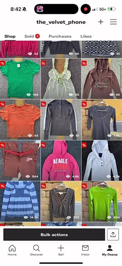 did you know my entire depop is DISCOUNTED for a limited time only? YES! the entire page babe. if you were waiting to pull the trigger, do it. ❤️‍🔥 new stuff being added daily depop: the_velvet_phone #y2kaesthetic #deadstock #2000s #y2k #thrifting