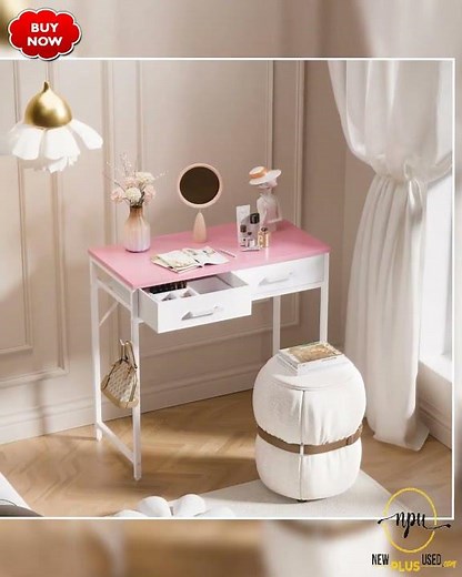 NEW 32 Inch Computer Desk With 2 Drawers For Small Spaces