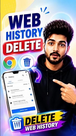 Web History Delete Kaise Kare? | Chrome History Delete 2026 | Mobile Search History Clear #shorts