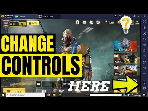 How To Change Call Of Duty Controls In Bluestacks - Settings COD mobile on pc