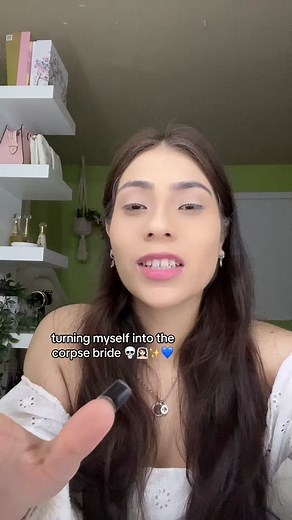 Turning Myself into the Corpse Bride Makeup Tutorial