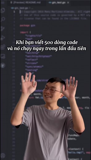 Cảm giác code chạy ngay trong lần đầu be like =)) #developer #programmer #coding #bugs #laptrinh #fyp #xuhuong #code