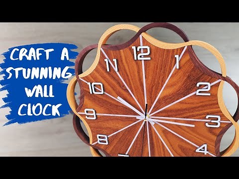 DIY Wooden Clock with Three Types of Wood and Epoxy Resin - Step by Step
