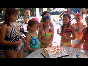Shira's 8th birthday pool party