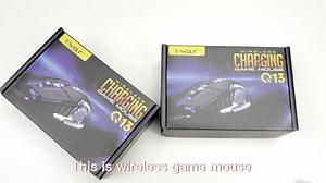 T-WOLF Q13 Rechargeable Gaming Mouse Silent Ergonomic 6 Keys RGB Backlit 2400 DPI Wireless Gaming Mouse for Laptop Computer