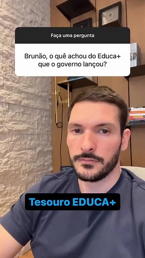 Tesouro Educa pelo menos é um caminho para quem não tem educação financeira. 🔴 No Viver de Renda, o Bruno Perini ensina você a investir do zero, mesmo que hoje você não entenda nem mesmo o funcionamento do dinheiro. Lá você vai aprender a investir em diferentes classes de ativos, moedas e países, e ao final saberá como gerir a própria carteira de investimentos, para que não precise depender de governo algum no futuro. O curso é caro? Talvez. Mas depender do INSS vai ser muito mais caro. 👉 Faça
