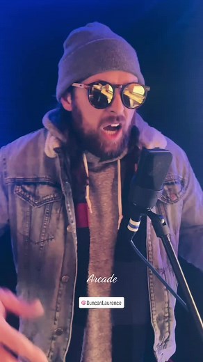 Just over here practicing my falsetto and vocal runs that @Alexander Stewart is teaching me 😉 #arcade by @Duncan Laurence #fyp