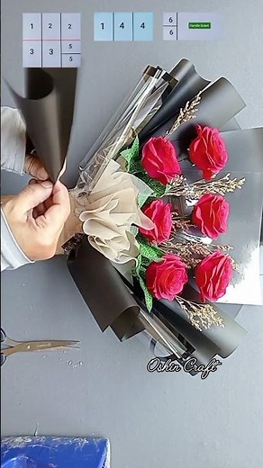 Rose bouquet tutorial #diy #tutorial #bouquet #craft