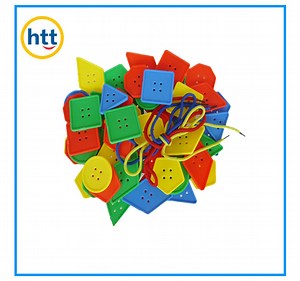 [Hot Item] Various Shapes Buttons Plastic Threading Plastic Buttons Toys