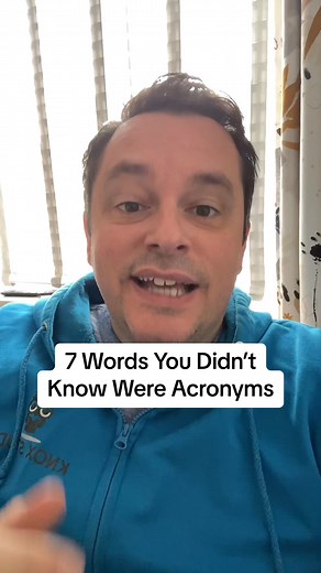7 Words You Didn’t Know Were Acronyms #english #todayilearned #acronyms #interestingfacts | Knox Study