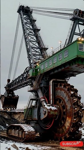 “World’s Most Powerful Bucket Wheel Excavator in Action 🌍💥”