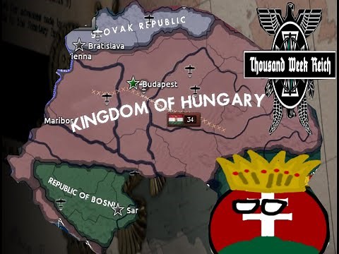 Hoi4 TWR Hungary creates Greater Hungary (Timelapse)