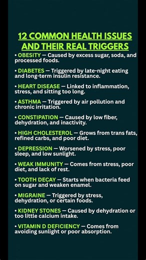 12 Common Health Issues and Their Real Triggers — What’s Actually Causing Your Problems