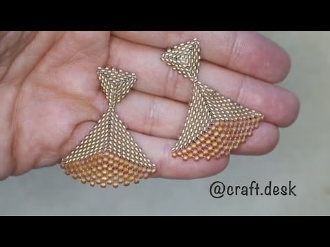 Easy Peyote Triangle Earrings (Beaded Earrings)