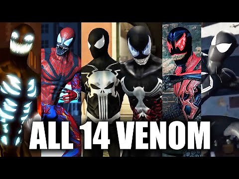 All 14 VENOM & CARNAGE Suits & Costumes (Every Suit and Forms) VENOM