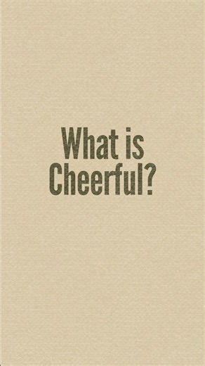 A Scout is Cheerful
