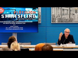 Presentation & panel discussion on »Suddenly an Enemy of the State« with Imad Karim - AfD parliam...