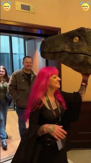 Dinosaur inflatable costume prank #funny #funnyprank #funnyvideo