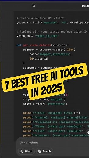 7 Best FREE AI Tools You Should Try in 2025
