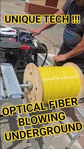 Extreme Engineering High-Pressure Cable Jetting Optical Fiber Internet Installation