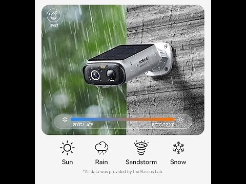 Baseus Security S1 Lite Solar Camera Review | 2K Wireless Outdoor WiFi Camera with Solar Power