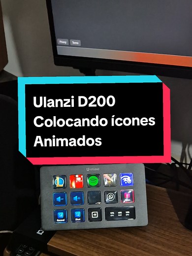 Ícones Animados Ulanzi D200: Giphy e Ezgif