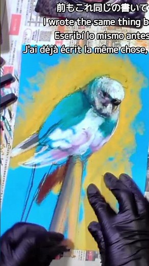 セキセイインコのイラスト描き方メイキング動画 / Budgie Illustration How-To Making Video #budgie #pastel #art #illust #draw