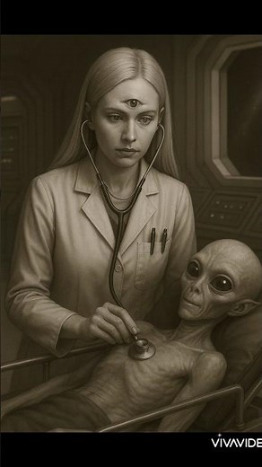 Grey Alien Injured in Space 🚑👽 Saved by a Cyclope Doctor 👁️✨ | Vintage Sci-Fi Story