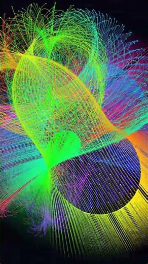 Colour layering triangular #beautiful #physics #dynamicalsystems #pendulum