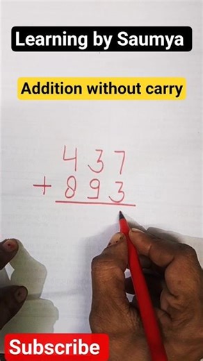 addition without carry#learning #maths #grade plus #grade 6#study #class 6#grade 6math