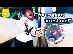 Lady FREAKS OUT at Cop Over Traffic Stop and Does This