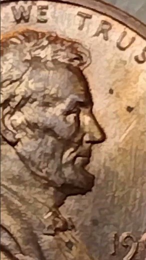 1991 Penny Strike-thru Grease Error Coin