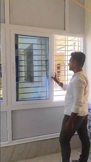 upvc window fitting#windows installation #2 track and 3 track upvc fix and sliding #upvc viral