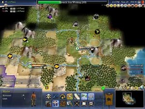 Civilization IV Strategy Walkthrough 100 Turns Segment 3 - Video 2