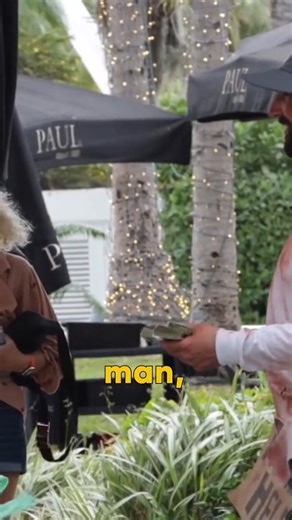 Homeless Man Asking Strangers For Money, Then Giving Back 100x.. #pank #prank #troll | Big Prank