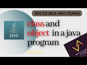 Class and Object creation in a java program