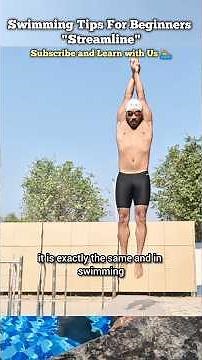 Fast Swimming with Streamline Position - Swimming Tips for Beginners 🏊🏻 #swimming #swimmingtips