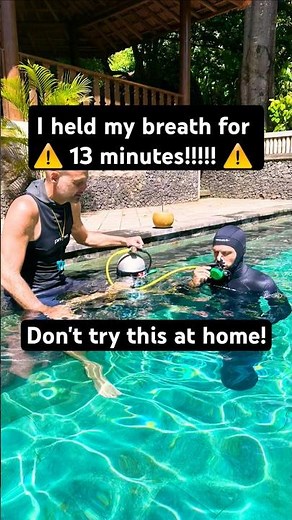 I HELD MY BREATH FOR 13 MINUTES! #freediving #extremesports