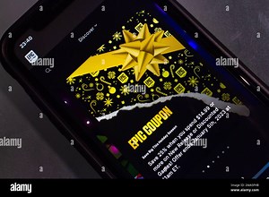 Vancouver, CANADA - Jan 3 2023 : The website of Epic Games Store, a digital video game storefront operated by Epic Games, seen in an iPhone screen Stock Photo - Alamy