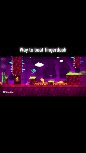 Way to beat fingerdash #geometrydashgame