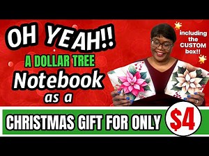 THIS MIGHT BE A PERFECT CHRISTMAS GIFT! Dollar Tree Notebook Gift Idea! BUDGET CRAFTING!
