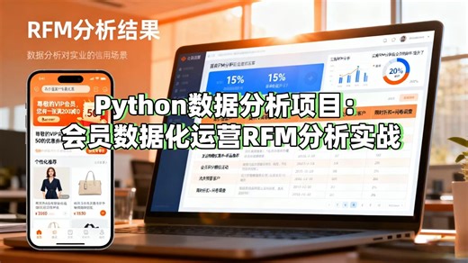 Python数据分析项目：会员数据化运营RFM分析实战_Python_Python案例_Python项目